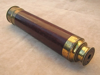 Lennie Victorian 3 draw mahogany & brass telescope 